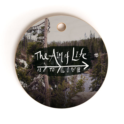 Leah Flores Aim Of Life X Wyoming Cutting Board Round