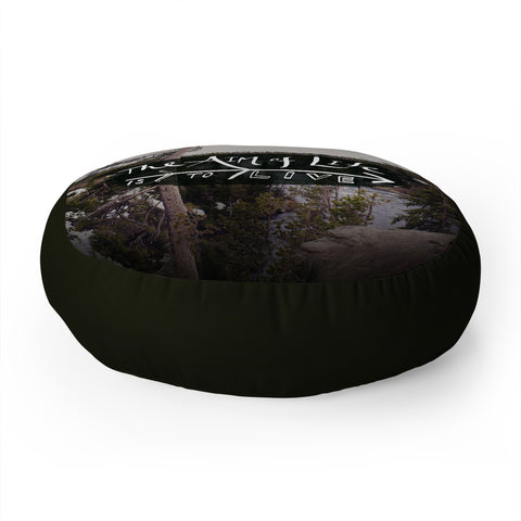 Leah Flores Aim Of Life X Wyoming Floor Pillow Round