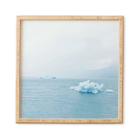 Leah Flores Alaska Glaciers Framed Wall Art