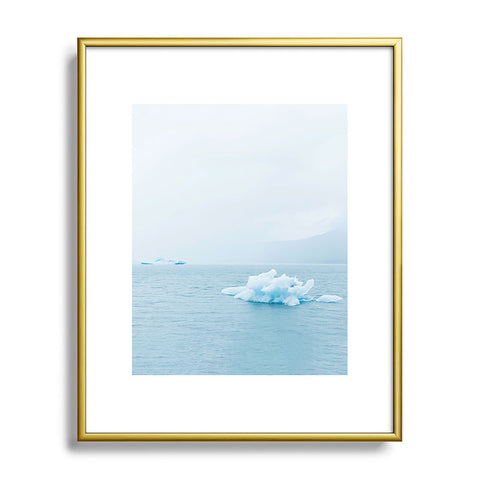 Leah Flores Alaska Glaciers Metal Framed Art Print