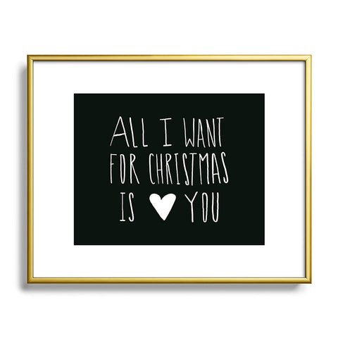 Leah Flores All I Want for Christmas Is You Metal Framed Art Print