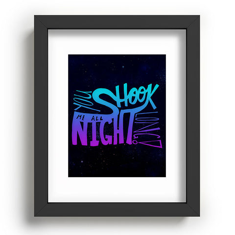 Leah Flores All Night Long Recessed Framing Rectangle