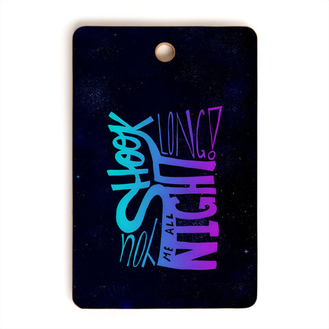 Leah Flores All Night Long Cutting Board Rectangle