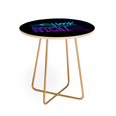 Leah Flores All Night Long Round Side Table