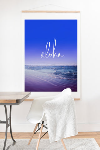 Leah Flores Aloha Beach Art Print And Hanger