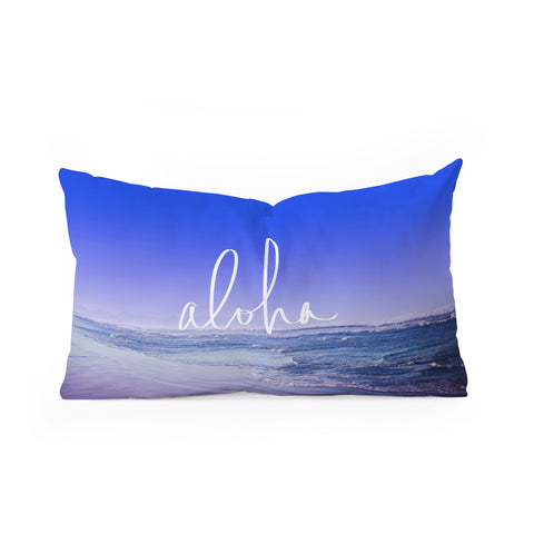 Leah Flores Aloha Beach Oblong Throw Pillow