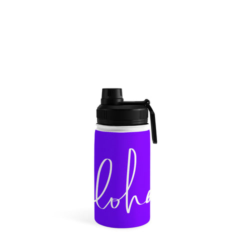 Leah Flores Aloha Purple Water Bottle