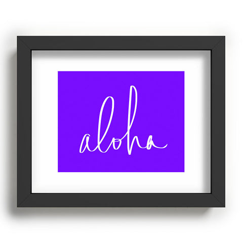 Leah Flores Aloha Purple Recessed Framing Rectangle