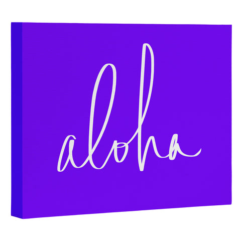 Leah Flores Aloha Purple Art Canvas