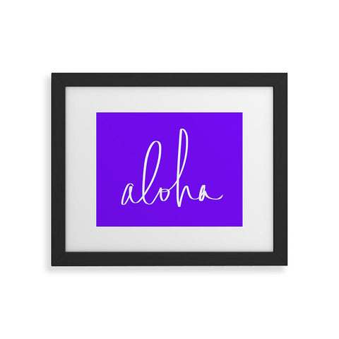 Leah Flores Aloha Purple Framed Art Print