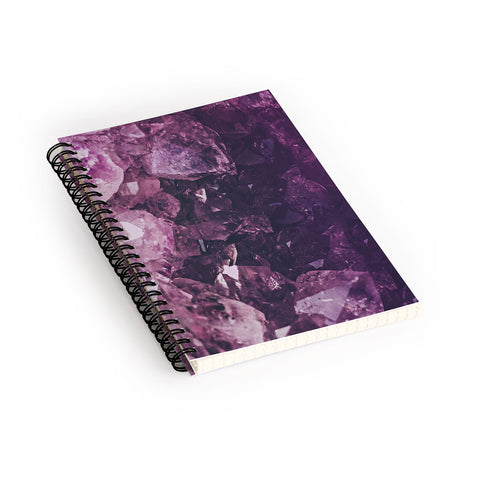 Leah Flores Amethyst Gemstone Spiral Notebook