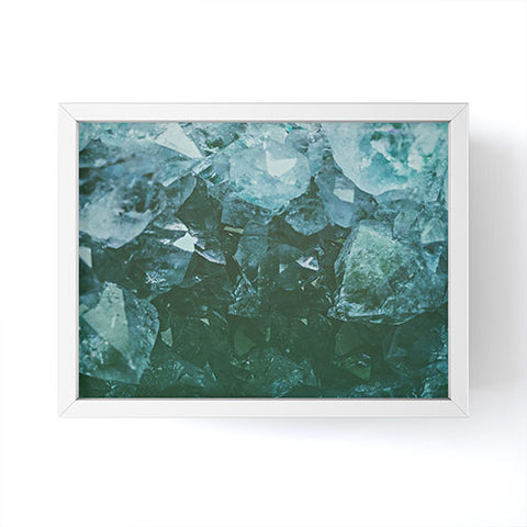 Leah Flores Aquamarine Gemstone Framed Mini Art Print