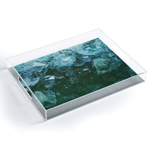 Leah Flores Aquamarine Gemstone Acrylic Tray