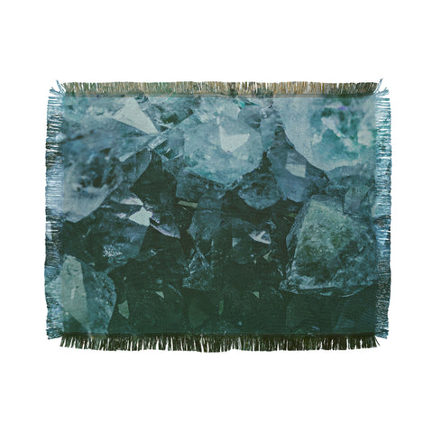 Leah Flores Aquamarine Gemstone Throw Blanket