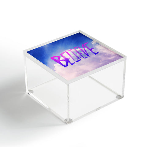 Leah Flores Believe X Clouds Acrylic Box