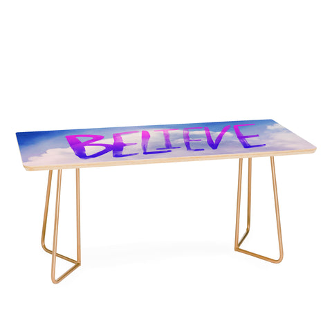 Leah Flores Believe X Clouds Coffee Table