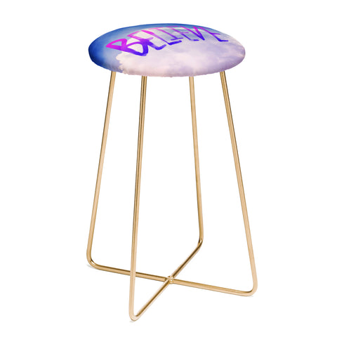 Leah Flores Believe X Clouds Counter Stool