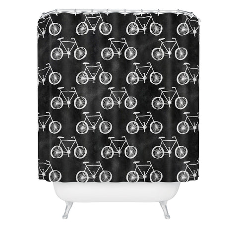 Leah Flores Bicycle Shower Curtain