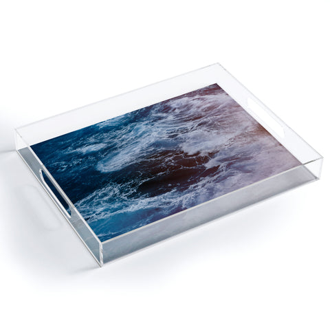 Leah Flores Big Sur Waves Acrylic Tray