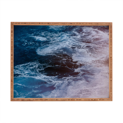 Leah Flores Big Sur Waves Rectangular Tray