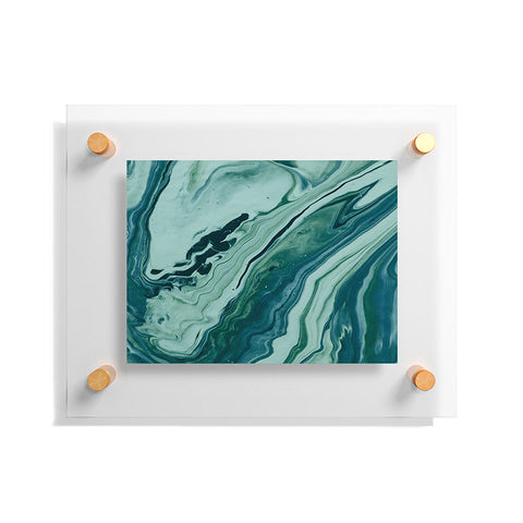 Leah Flores Blue Marble Galaxy Floating Acrylic Print