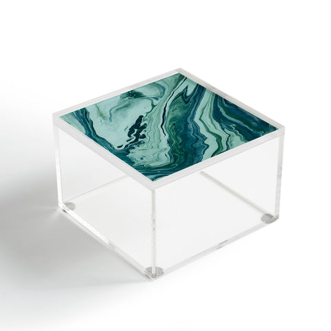 Leah Flores Blue Marble Galaxy Acrylic Box