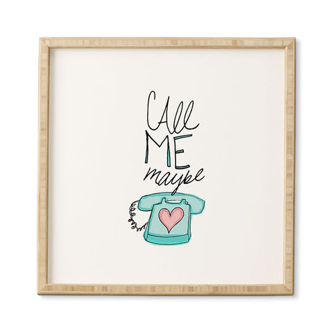 Leah Flores Call Me Maybe Framed Wall Art