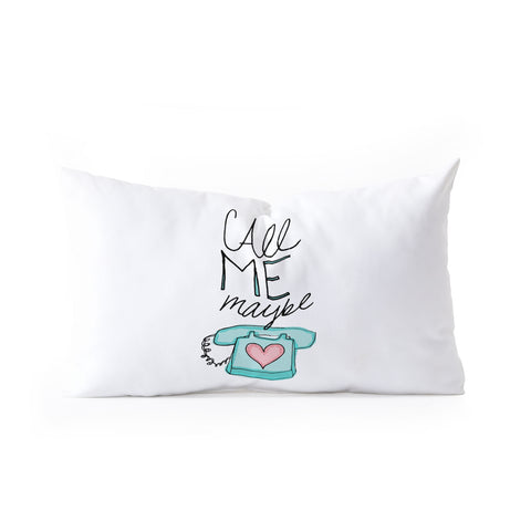 Leah Flores Call Me Maybe Oblong Throw Pillow