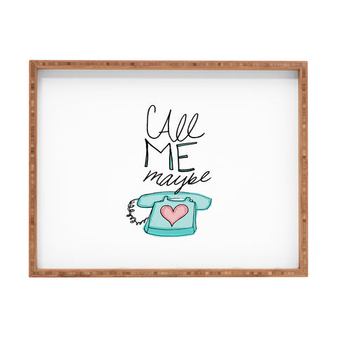 Leah Flores Call Me Maybe Rectangular Tray
