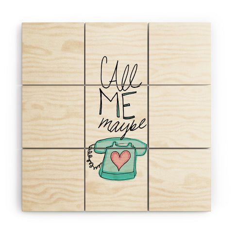 Leah Flores Call Me Maybe Wood Wall Mural