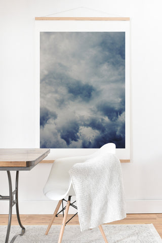 Leah Flores Clouds 1 Art Print And Hanger