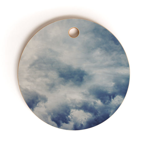 Leah Flores Clouds 1 Cutting Board Round