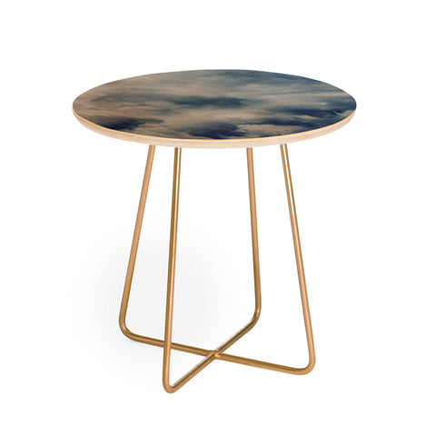 Leah Flores Clouds 1 Round Side Table