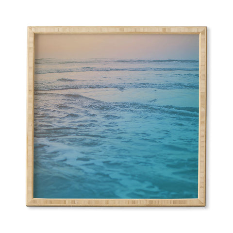 Leah Flores Cotton Candy Waves Framed Wall Art