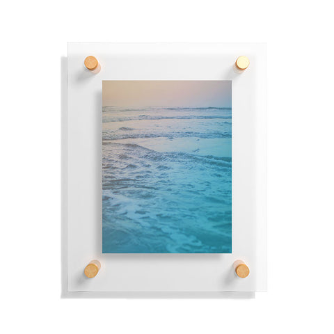 Leah Flores Cotton Candy Waves Floating Acrylic Print