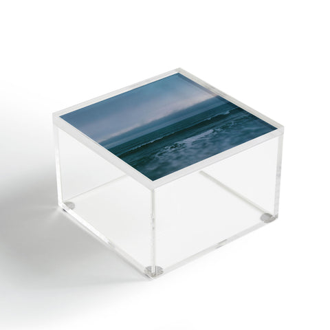 Leah Flores Dark Blue Ocean Acrylic Box