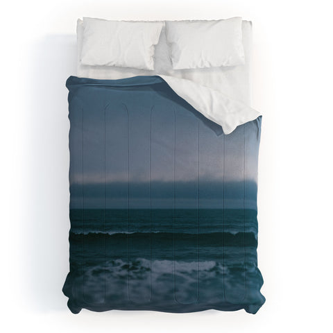 Leah Flores Dark Blue Ocean Comforter