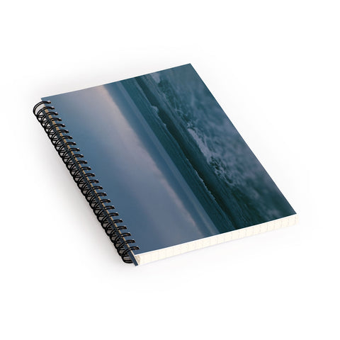 Leah Flores Dark Blue Ocean Spiral Notebook