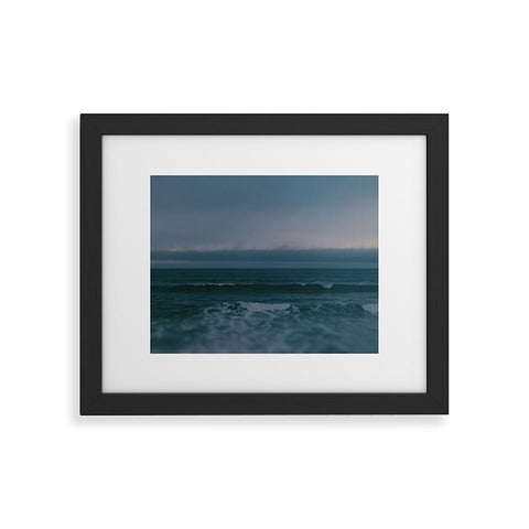 Leah Flores Dark Blue Ocean Framed Art Print