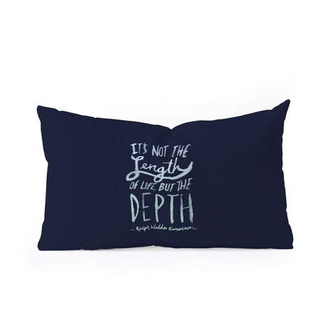 Leah Flores Depth Oblong Throw Pillow