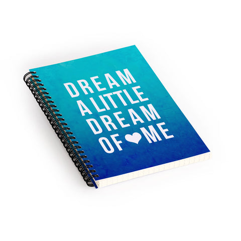 Leah Flores Dream Blue Spiral Notebook