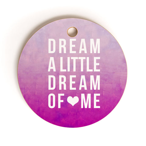 Leah Flores Dream Pink Cutting Board Round