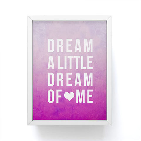 Leah Flores Dream Pink Framed Mini Art Print