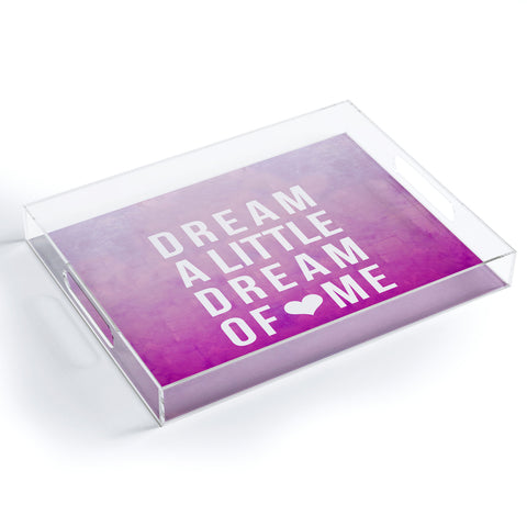 Leah Flores Dream Pink Acrylic Tray