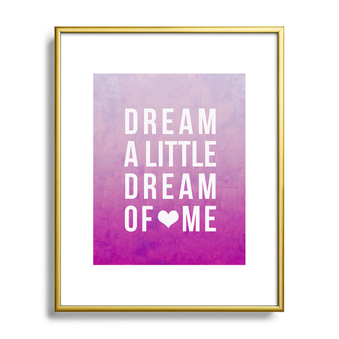 Leah Flores Dream Pink Metal Framed Art Print