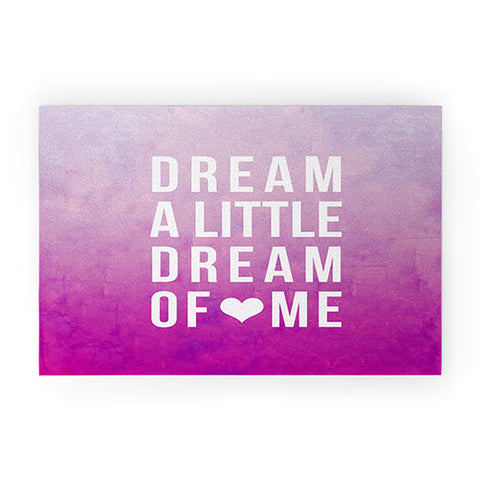 Leah Flores Dream Pink Welcome Mat