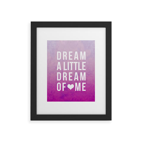 Leah Flores Dream Pink Framed Art Print