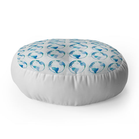 Leah Flores Earthling Floor Pillow Round