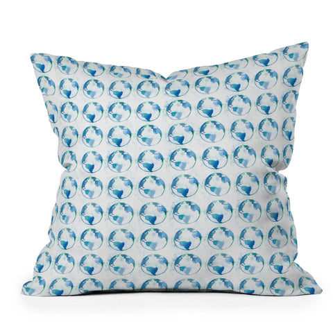 Leah Flores Earthling Throw Pillow