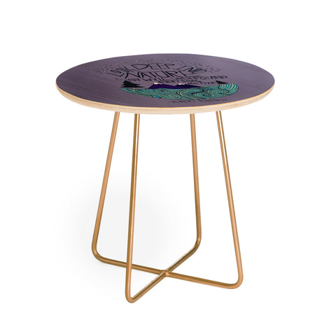 Leah Flores Einstein Nature 2 Round Side Table